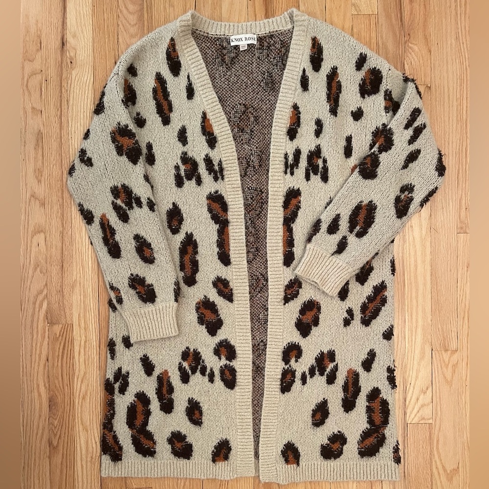 Knox Rose leopard print cardigan